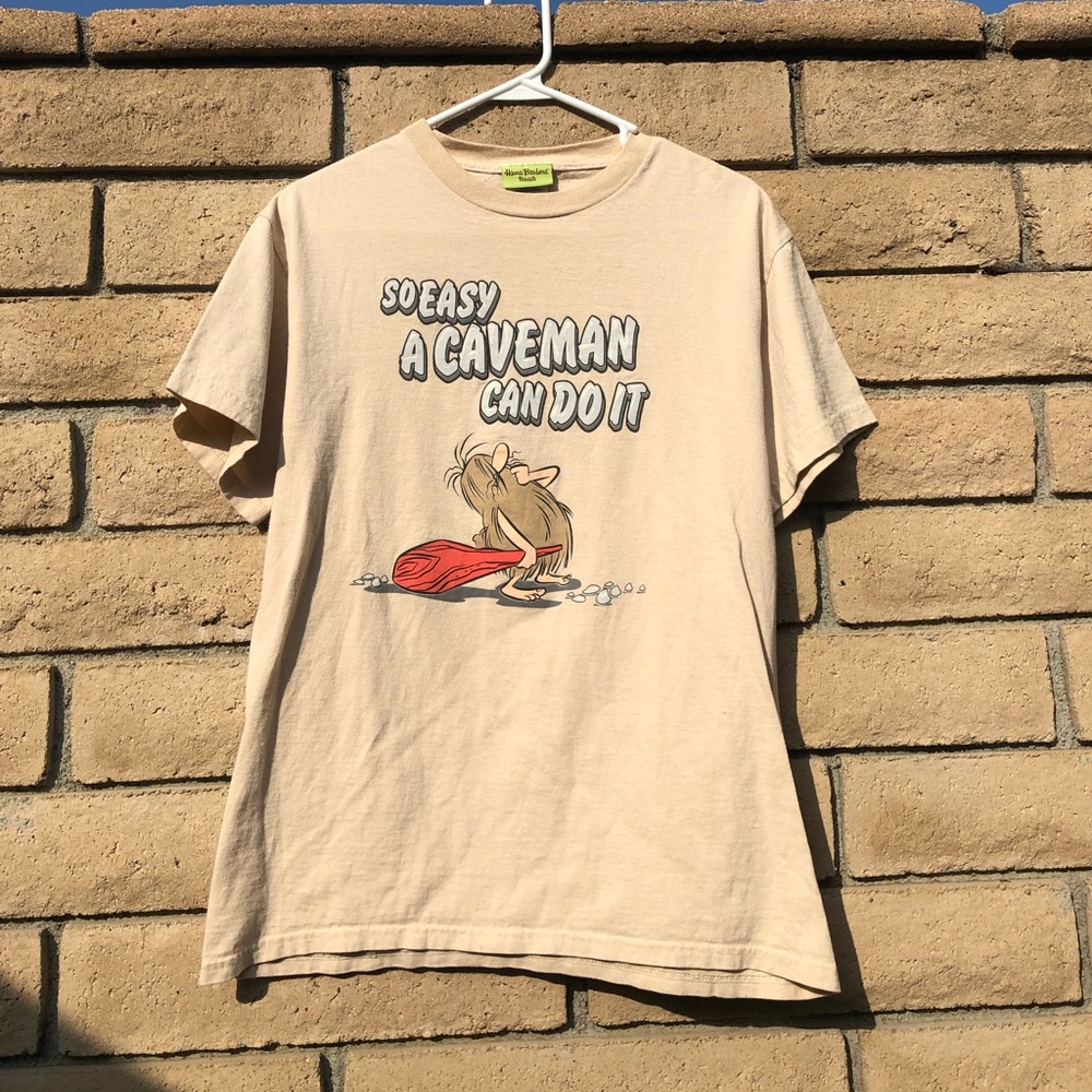 Vintage caveman shirt